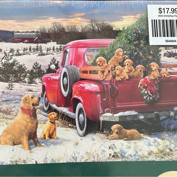 Cobble Hill Holiday Puppy & Truck Puzzle. NEW - Picture 4 of 4